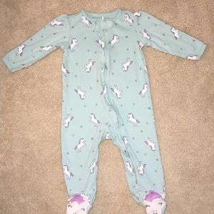 Carters Just one you unicorn footie